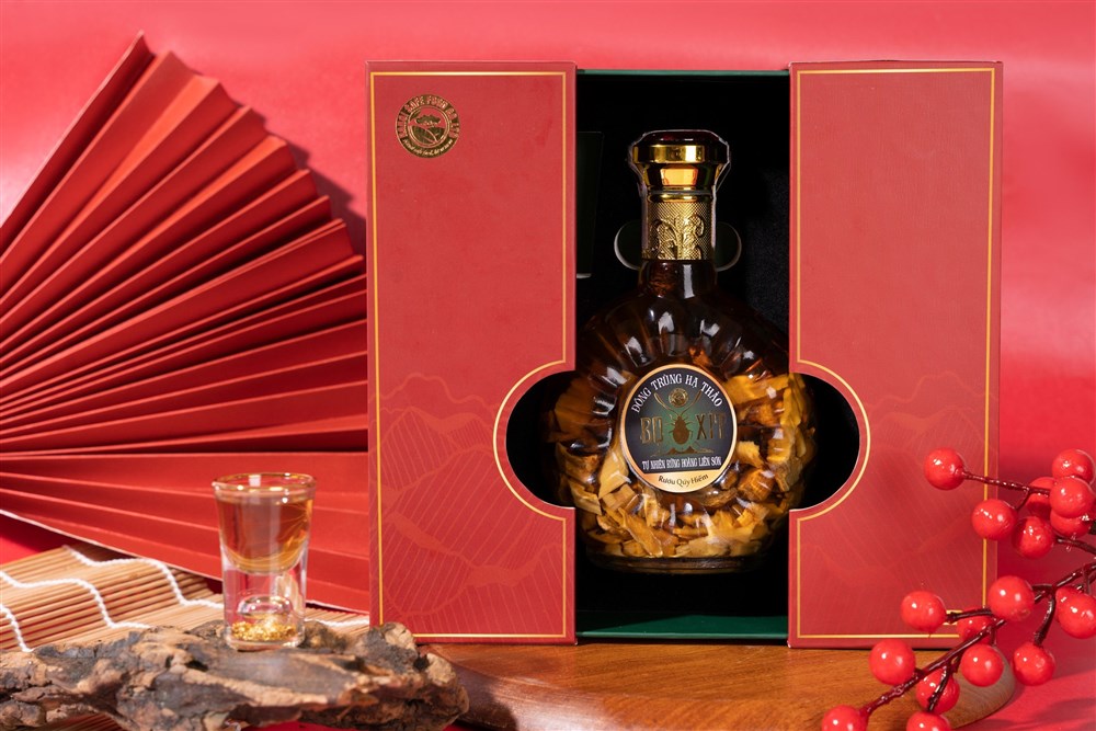 Rượu Đông Trùng Hạ Thảo bọ xít tự nhiên Hoàng Liên Sơn